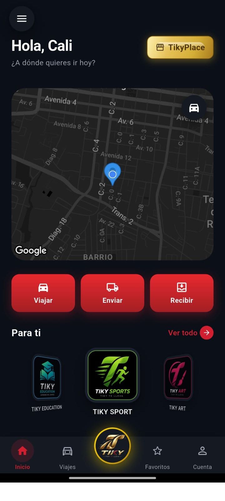 Captura de pantalla App Usuario